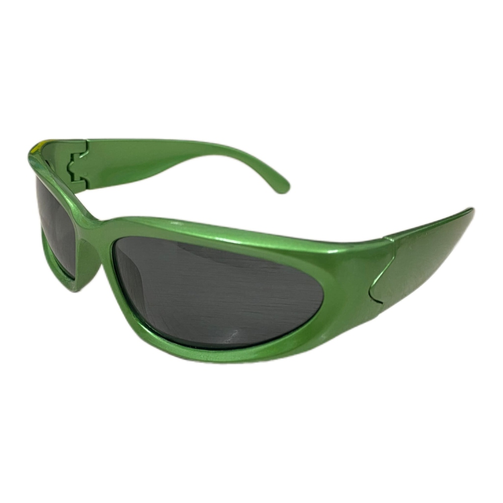 Zac's Alter Ego - Green / Wrap Around Sunglasses Sunglasses - Green